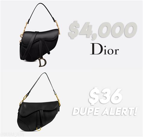 christian dior dupe bag|dior saddle bag look alike.